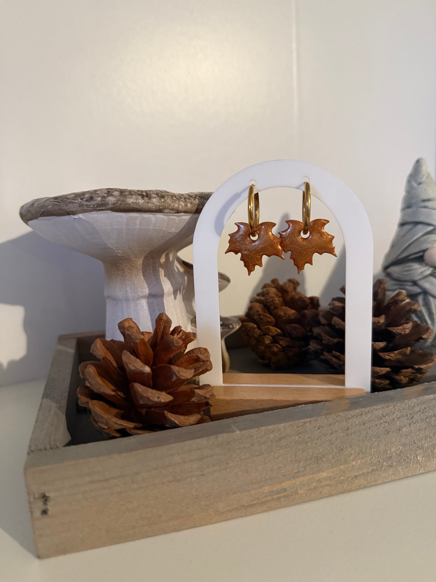 Feuille d’automne (avec créoles)